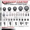 Service Caster 6'' Thermoplastic Rubber Wheel Swivel 3/4'' Expanding Stem Caster Set 2 Brakes, 4PK SCC-EX20S614-TPRB-2-PLB-2-34 - alternate 4